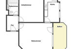 Etagenwohnung Ludwigsburg Mitte - 2 Zimmer, 52 m&sup2;, 224.000&euro; | Angebot:26879632