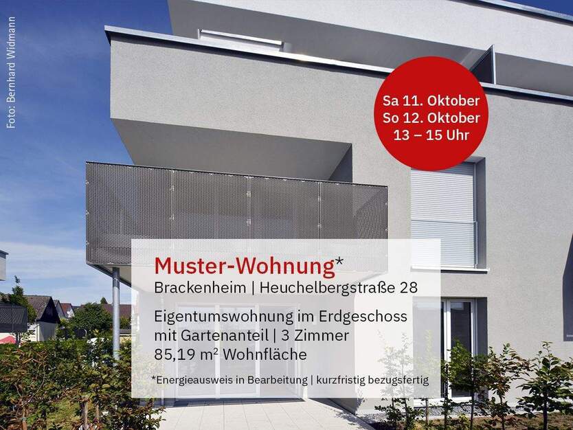 3-Zimmer-Wohnung in Brackenheim »Theodor-Heuss-Siedlung Haus 1« - Gartenanteil 3 zimmer