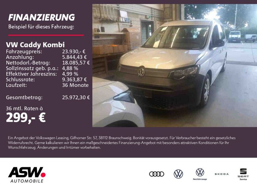 VW Caddy 43.990 km 23.930 € Weinsberg 74189