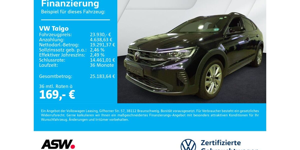 VW Taigo 22.800 km 23.930 &euro; Neckarsulm 74172