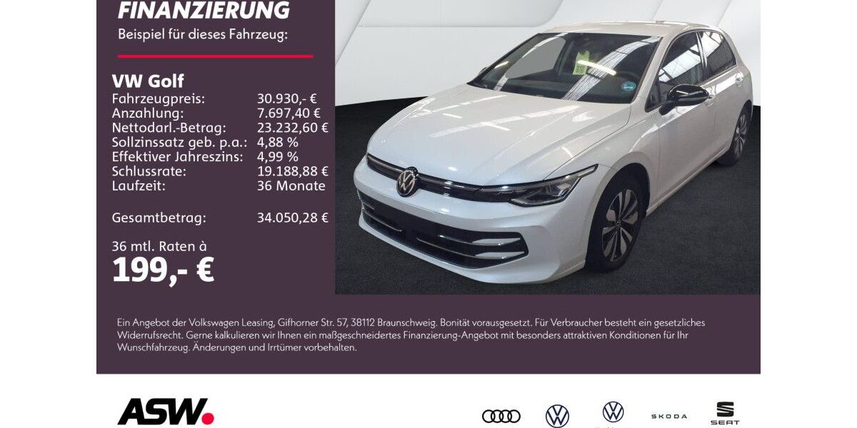 VW Golf 6.900 km 30.930 € Weinsberg 74189