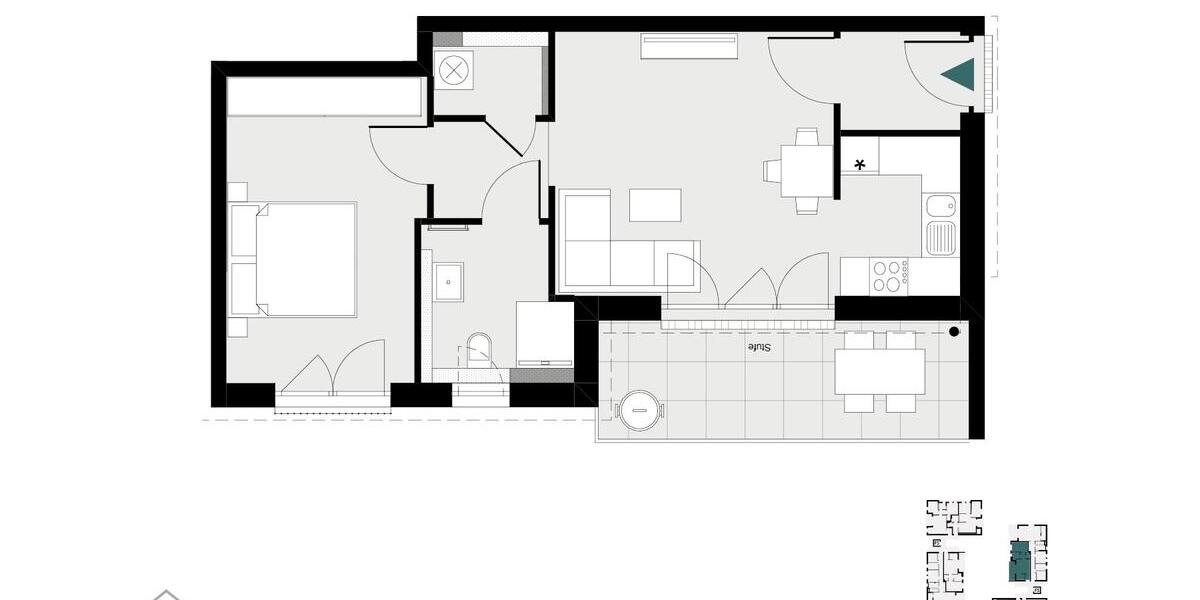 Etagenwohnung Bretzfeld - 2 Zimmer, 55 m&sup2;, 785&euro; | Angebot:26297482