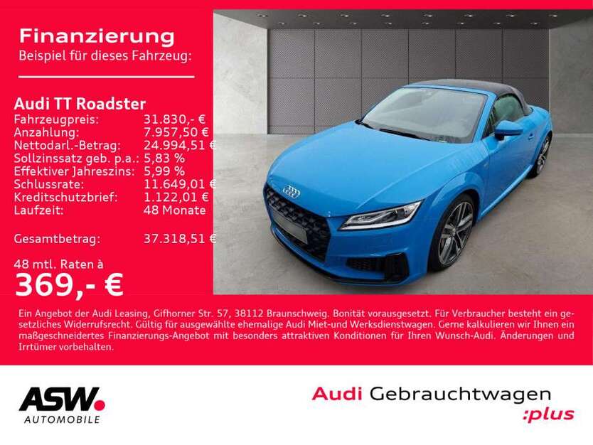 Audi TT 7.450 km 31.830 € Heilbronn 74074