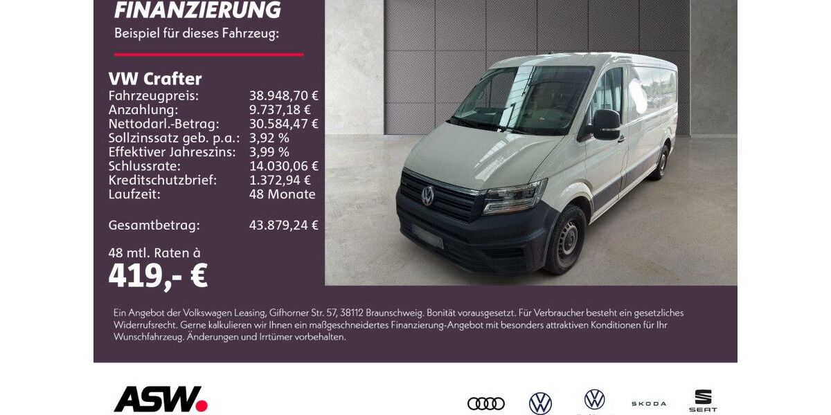 VW Crafter 90.400 km 32.730 &euro; Sinsheim 74889
