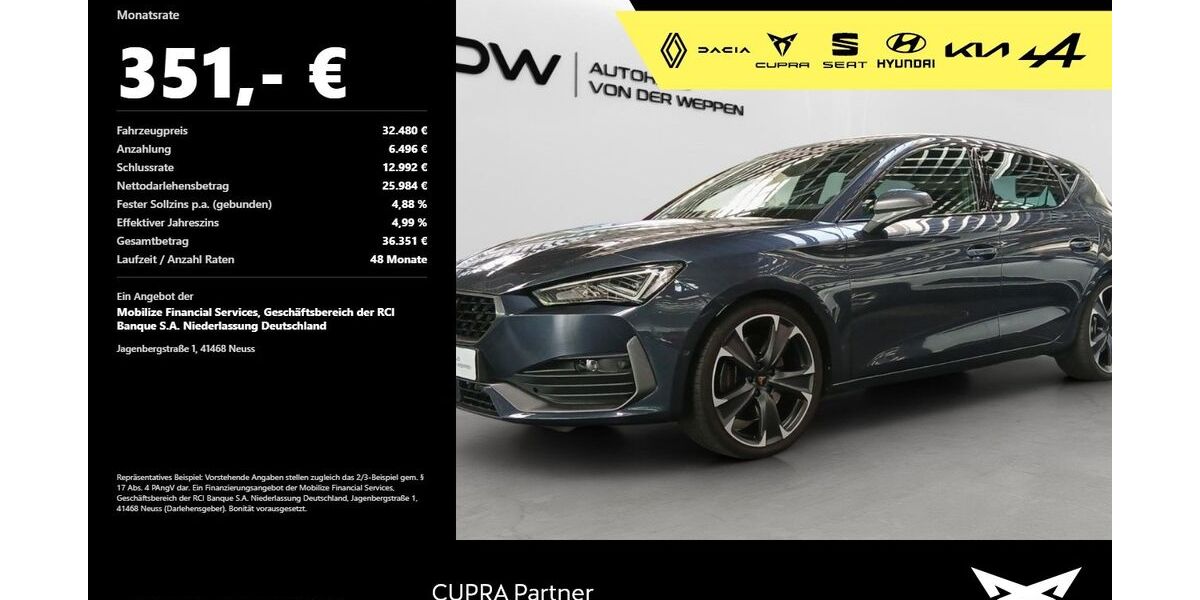 Cupra Leon 20.100 km 32.480 &euro; Heilbronn 74076