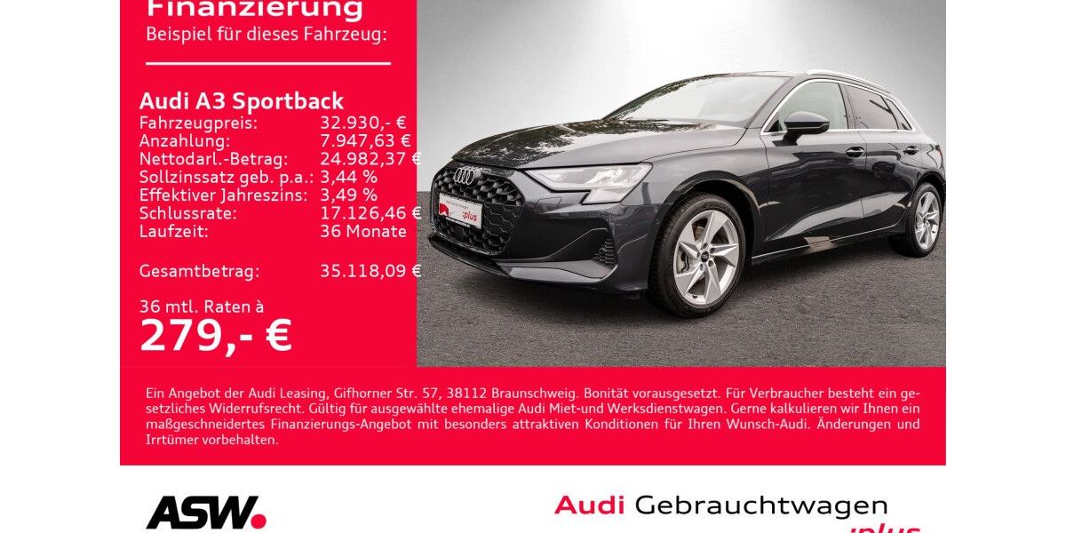 Audi A3 3.999 km 29.690 &euro; Heilbronn 74074