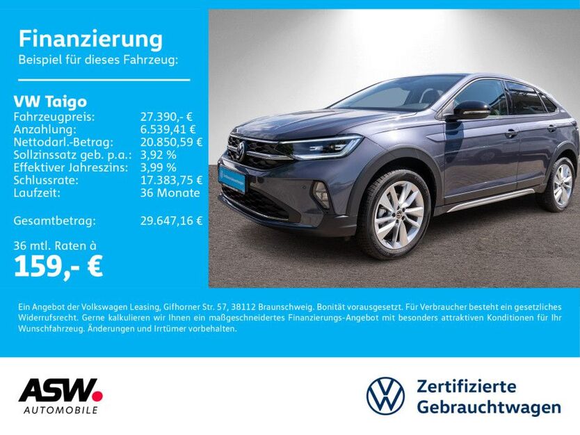 VW Taigo 8.990 km 27.390 € Neckarsulm 74172