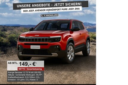 Jeep Avenger 1.2 GSE T3 Turbo-Benzin GDI Altitude