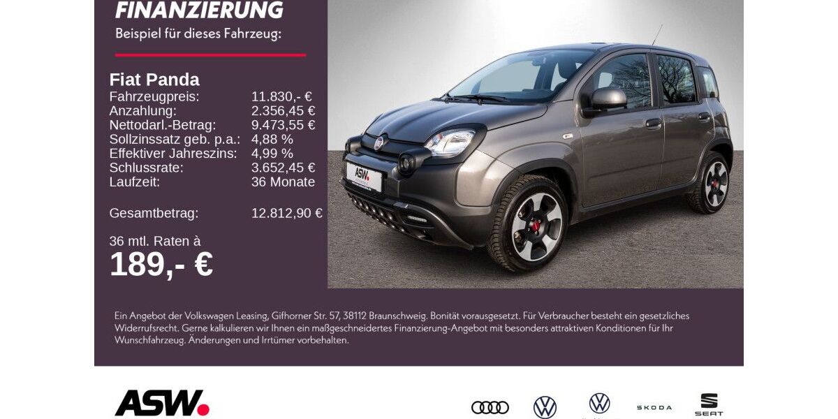 Fiat Panda 21.000 km 10.930 &euro; Weinsberg 74189