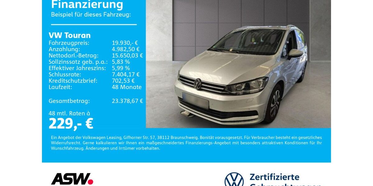 VW Touran 115.000 km 19.930 &euro; Neckarsulm 74172