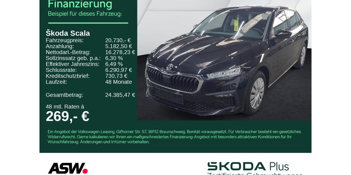 Skoda Scala 24.400 km 20.730 &euro; Heilbronn 74076