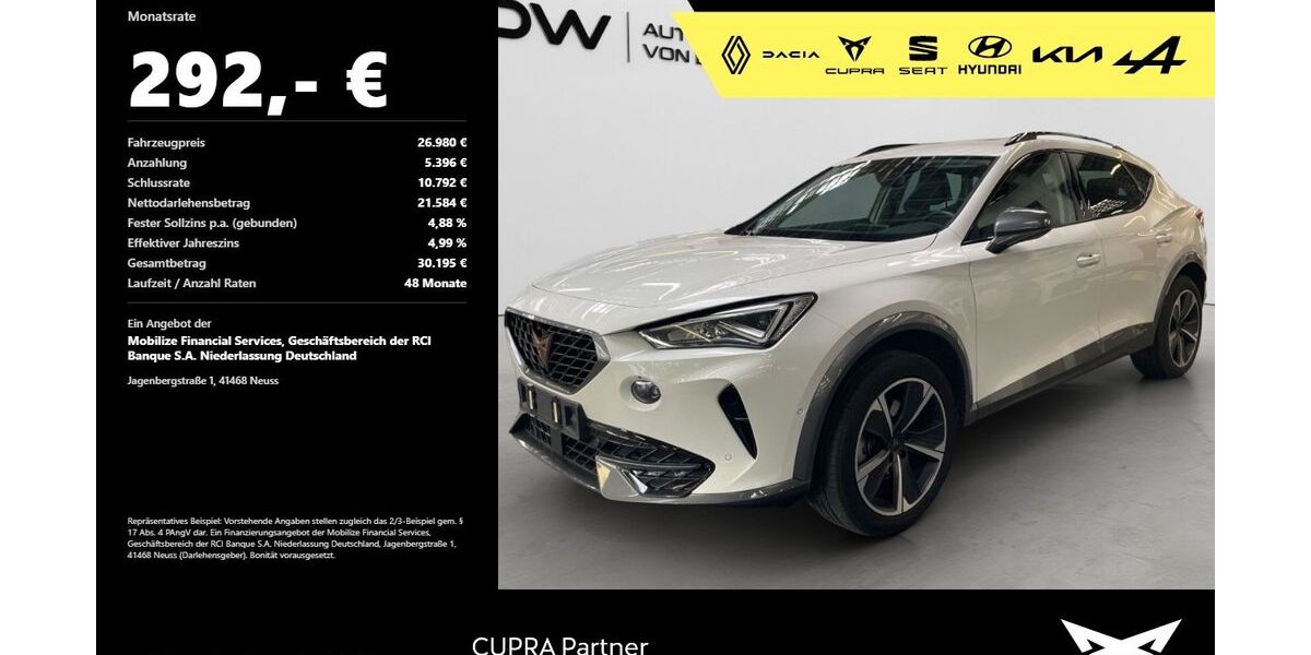 Cupra Formentor 17.300 km 25.980 &euro; Heilbronn 74076