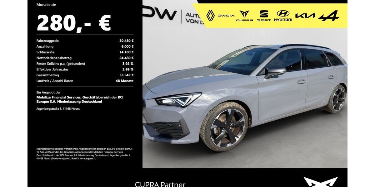 Cupra Leon 36.900 km 30.480 &euro; Mosbach 74821