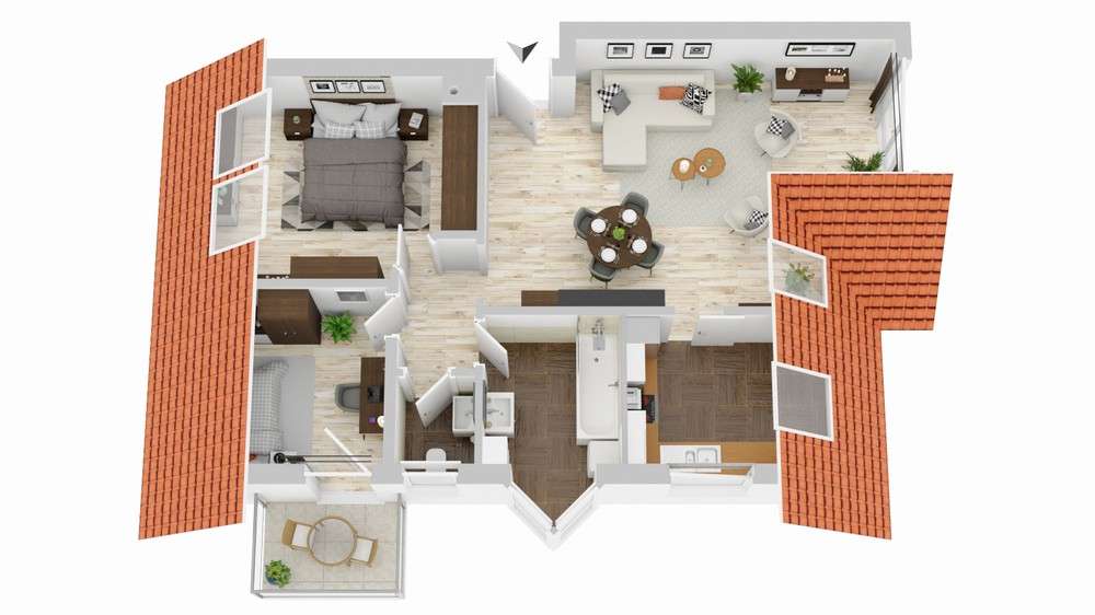 Etagenwohnung Bad Rappenau - 3 Zimmer, 63 m&sup2;, 189.000&euro; | Angebot:27694745
