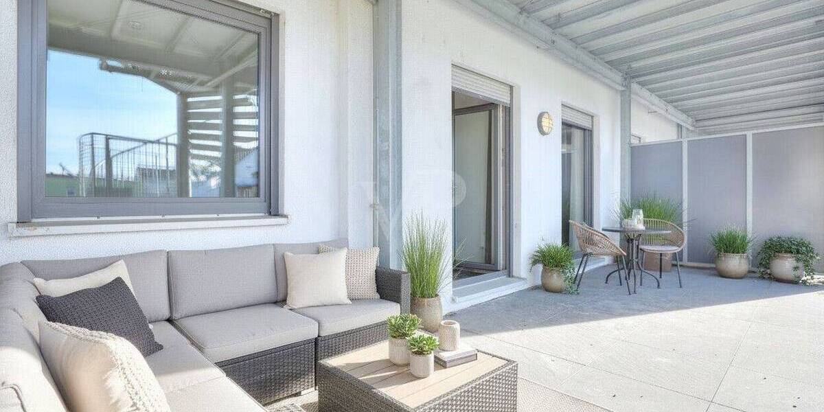 Moderne 2-Zimmer-Wohnung mit überdachter Terrasse - nur wenige Meter vom Bildungscampus Heilbronn 2 zimmer