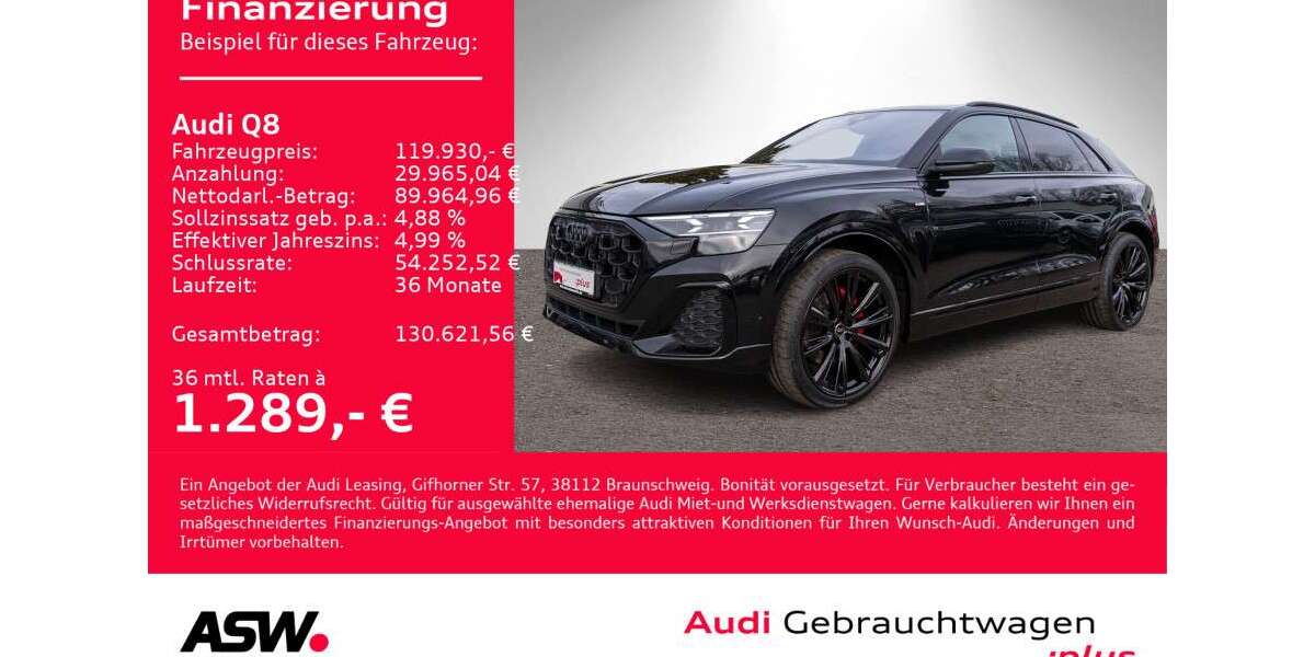 Audi Q8 9.900 km 119.930 € Heilbronn 74074