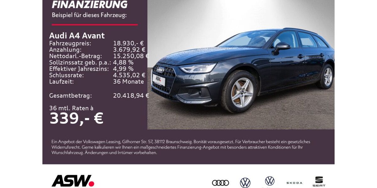 Audi A4 144.700 km 18.930 &euro; Weinsberg 74189
