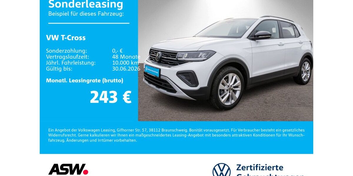 VW T-Cross 24.900 km 21.490 &euro; Neckarsulm 74172
