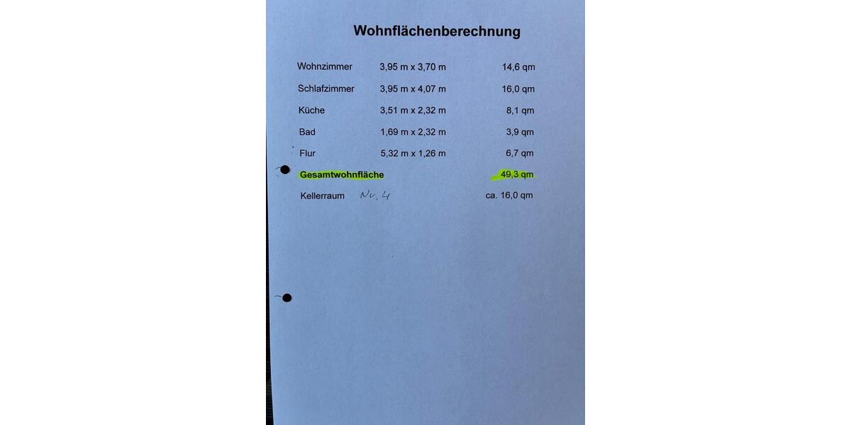 Etagenwohnung Mosbach - 2 Zimmer, 49 m&sup2;, 99.999&euro; | Angebot:26312571