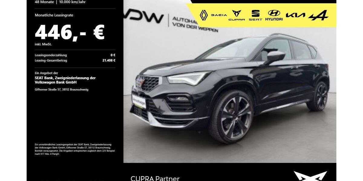 Cupra Ateca 22.900 km 33.980 &euro; Mosbach 74821