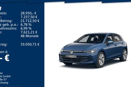 VW Golf 8.900 km 28.950 &euro; Mosbach 74821