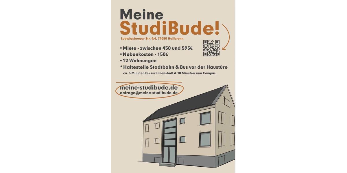 Etagenwohnung Heilbronn Böckingen - 1 Zimmer, 1 m&sup2;, 450&euro; | Angebot:25483471
