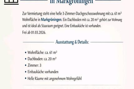 3-Zimmer-Dachgeschosswohnung in Markgröningen 3 zimmer