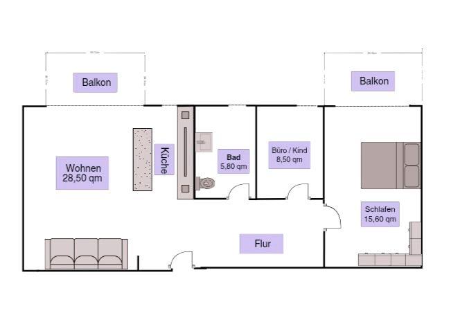 Etagenwohnung Bietigheim-Bissingen Bissingen - 3 Zimmer, 74 m&sup2;, 299.000&euro; | Angebot:26235644