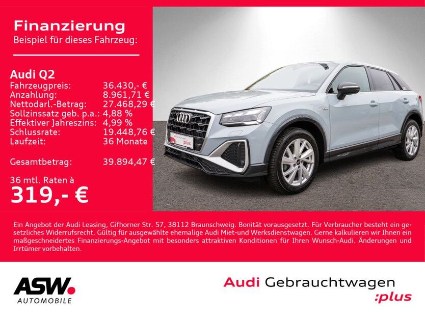 Audi Q2 18.900 km 36.430 € Heilbronn 74074