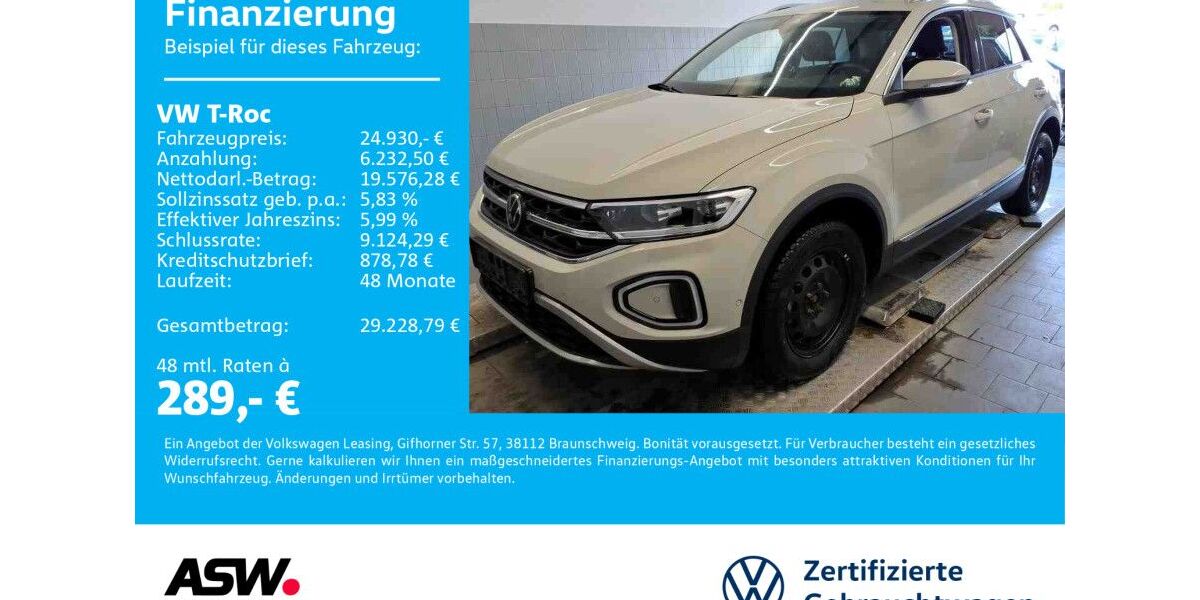 VW T-Roc 31.900 km 24.930 &euro; Sinsheim 74889