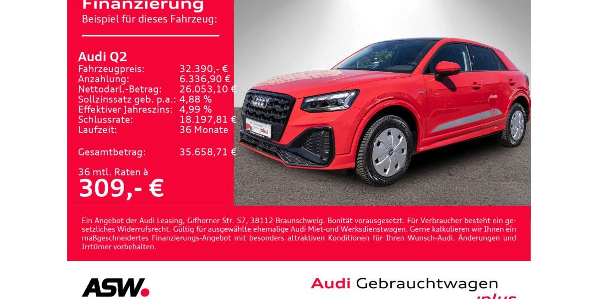 Audi Q2 2.990 km 31.360 &euro; Heilbronn 74074