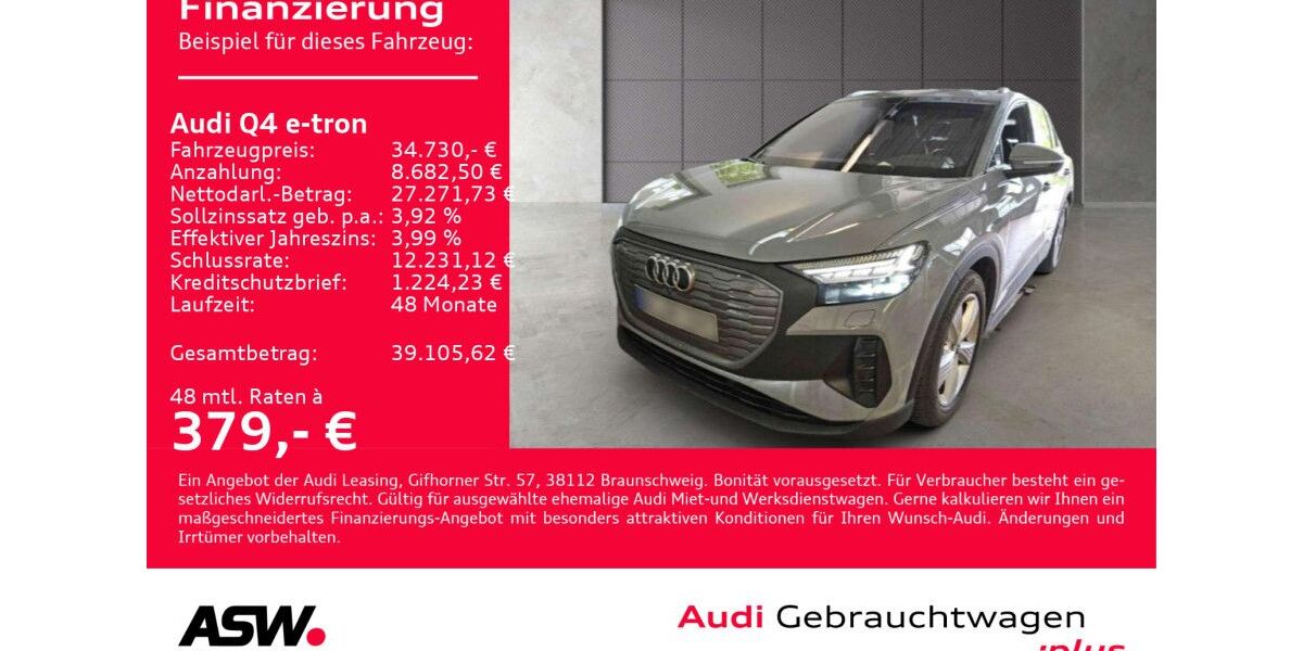 Audi Q4 e-tron 89.990 km 34.730 &euro; Heilbronn 74074