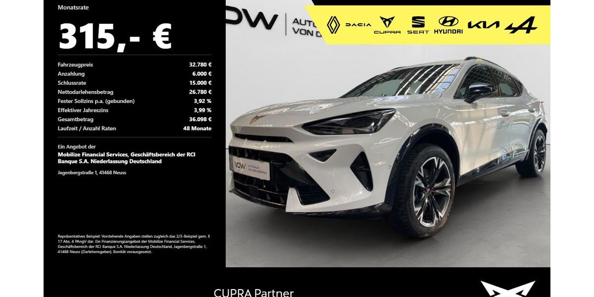 Cupra Formentor 20.100 km 31.980 &euro; Mosbach 74821