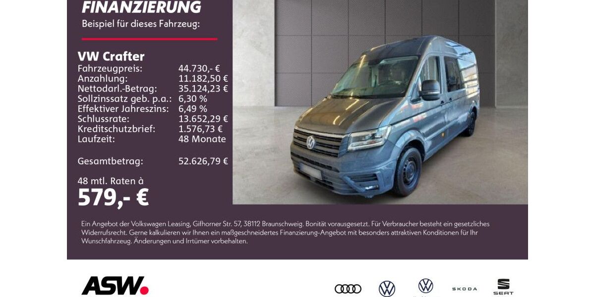 VW Crafter 54.200 km 44.730 &euro; Bad Rappenau 74906