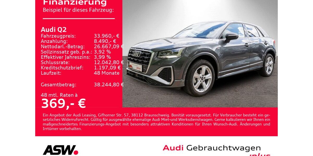 Audi Q2 11.700 km 31.860 &euro; Heilbronn 74074