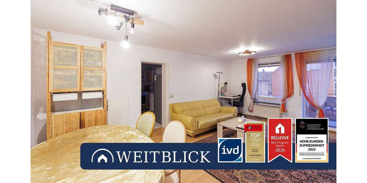 Etagenwohnung Ludwigsburg Hoheneck - 3 Zimmer, 73 m&sup2;, 249.000&euro; | Angebot:26982527