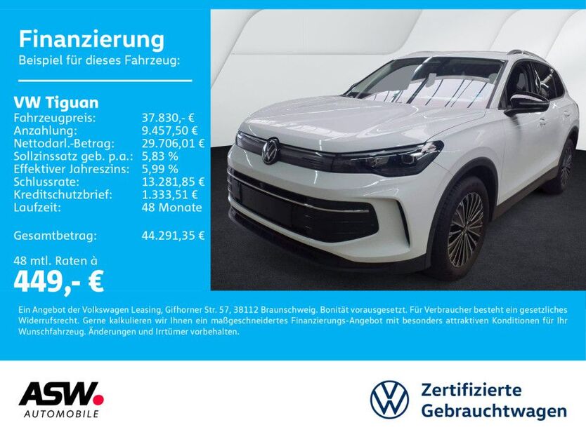 VW Tiguan 26.200 km 37.830 € Neckarsulm 74172