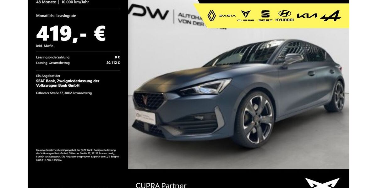Cupra Leon 16.400 km 36.980 &euro; Heilbronn 74076