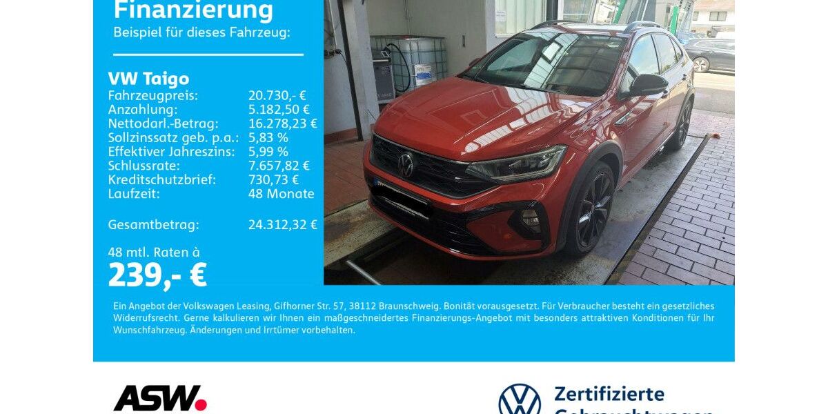 VW Taigo 55.000 km 20.730 &euro; Sinsheim 74889