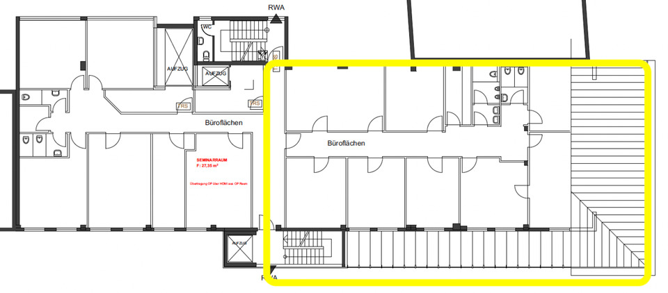 Großzügige helle BürosPraxisräume im Zentrum von Heilbronn zimmer