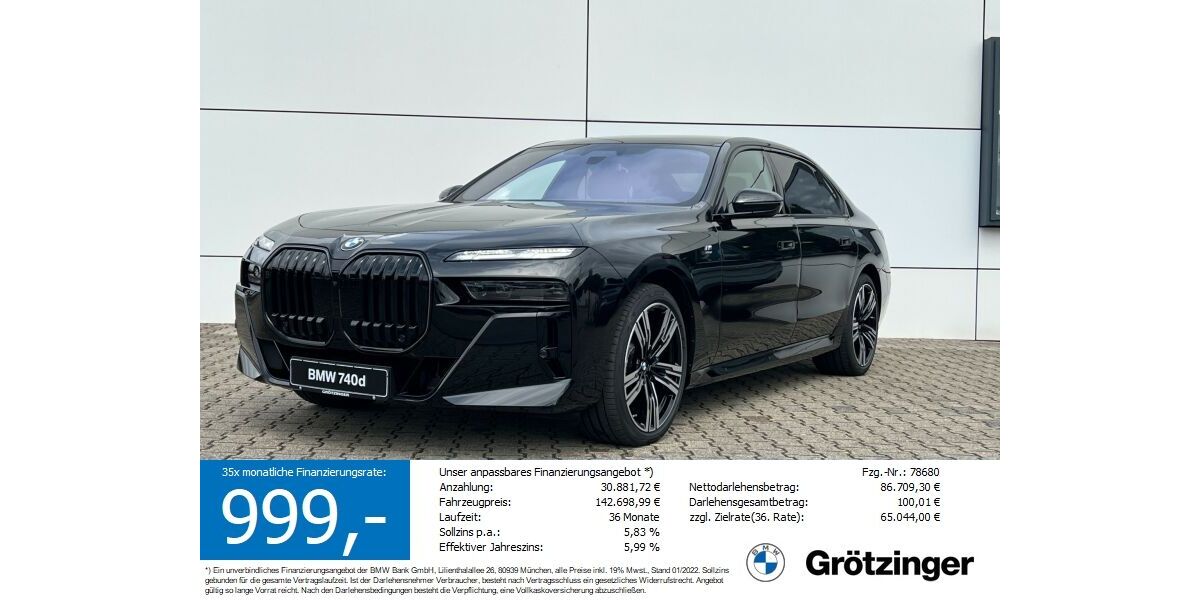BMW 740 18.000 km 107.449 &euro; Öhringen 74613