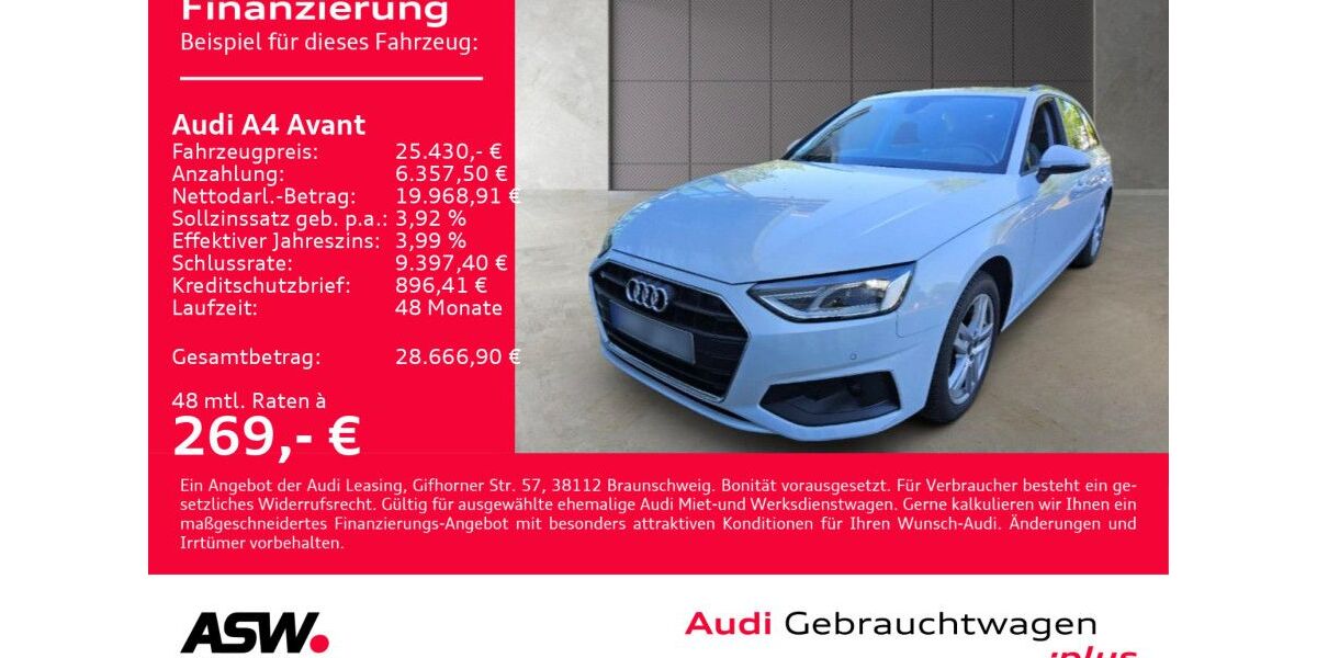 Audi A4 93.600 km 25.430 &euro; Heilbronn 74074