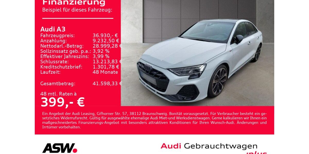 Audi A3 10.700 km 36.930 € Heilbronn 74074