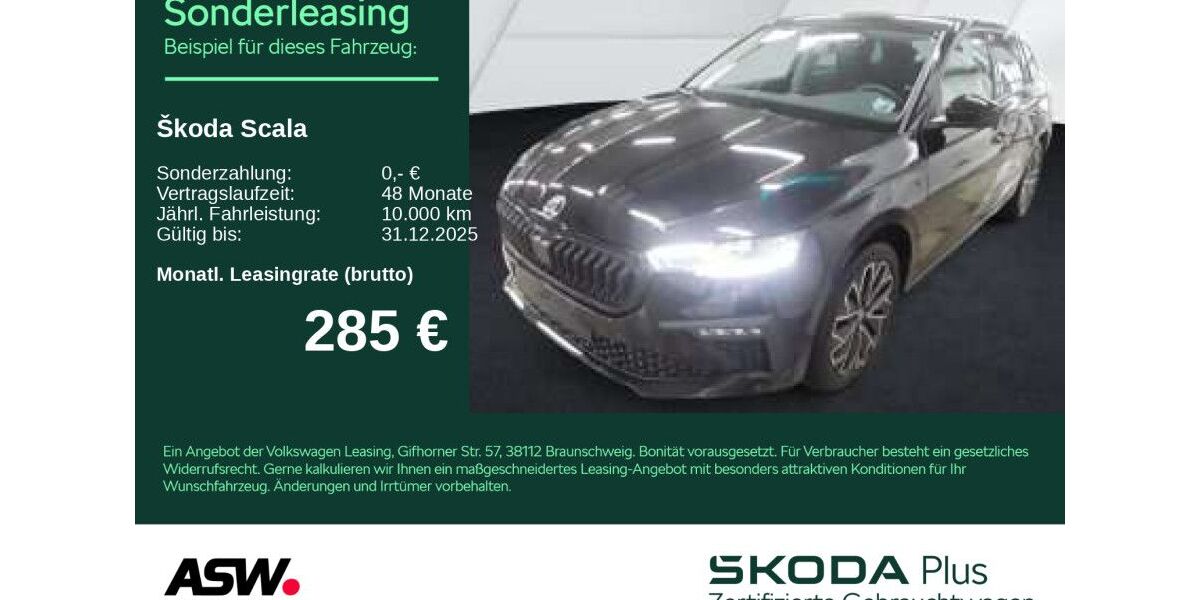 Skoda Scala 24.700 km 26.930 € Heilbronn 74076