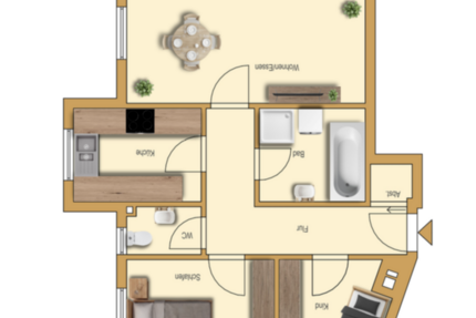 Wohnung Öhringen Möhrig - 3 Zimmer, 70 m&sup2;, 199.000&euro; | Angebot:26959992