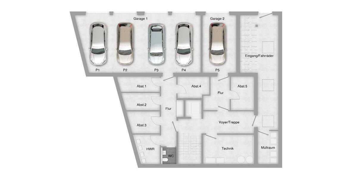 Terrassenwohnung Heilbronn Kernstadt - 3 Zimmer, 74 m&sup2;, 870.000&euro; | Angebot:26676050