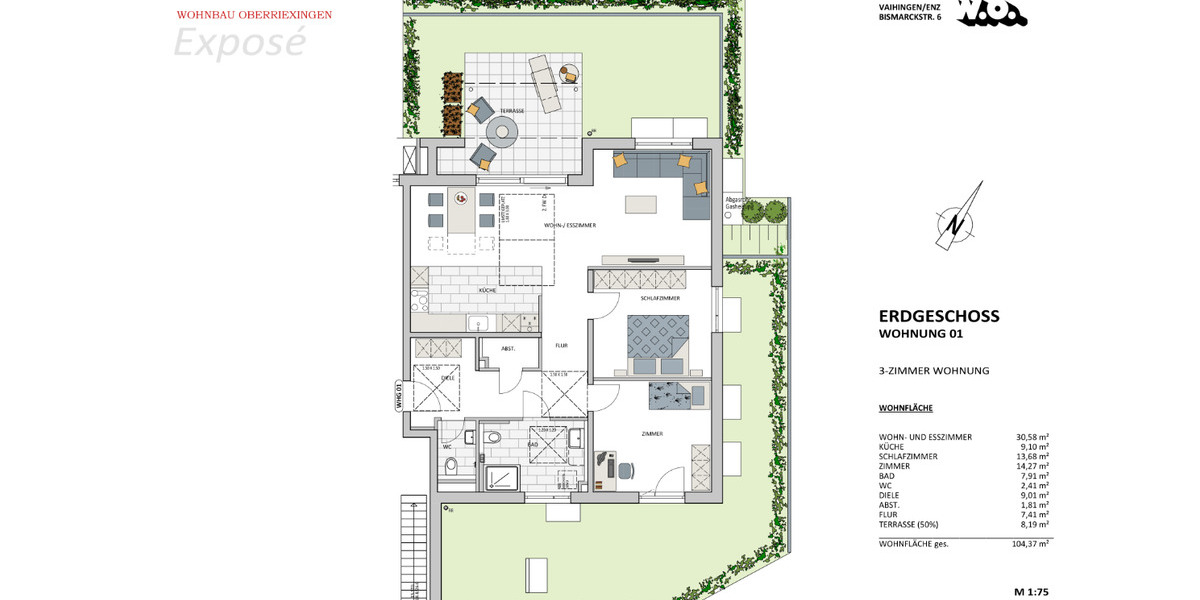 Gartenliebe im Erdgeschoss: Ihr neues Zuhause mit Gartenanteil 3 zimmer
