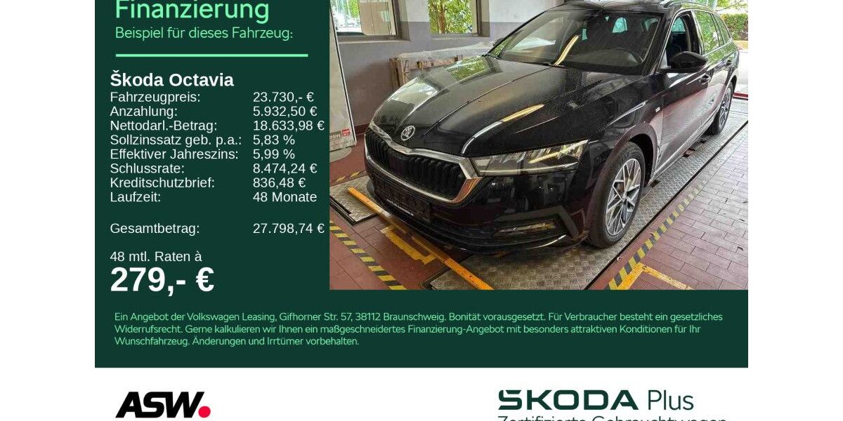 Skoda Octavia 50.400 km 23.730 &euro; Sinsheim 74889