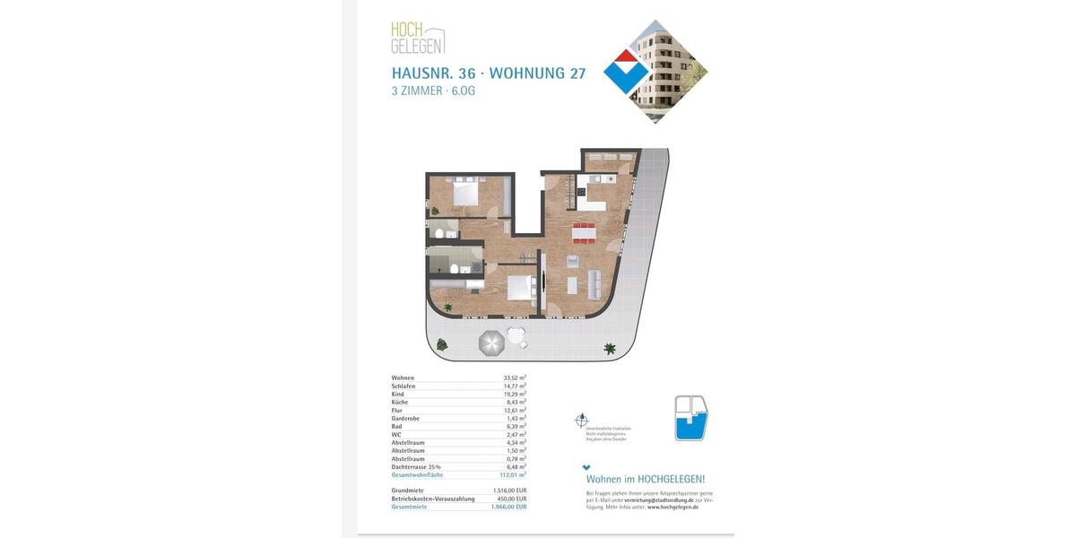 Einfamilienhaus Heilbronn Frankenbach - 3 Zimmer, 112 m&sup2;, 1.966&euro; | Angebot:26423350