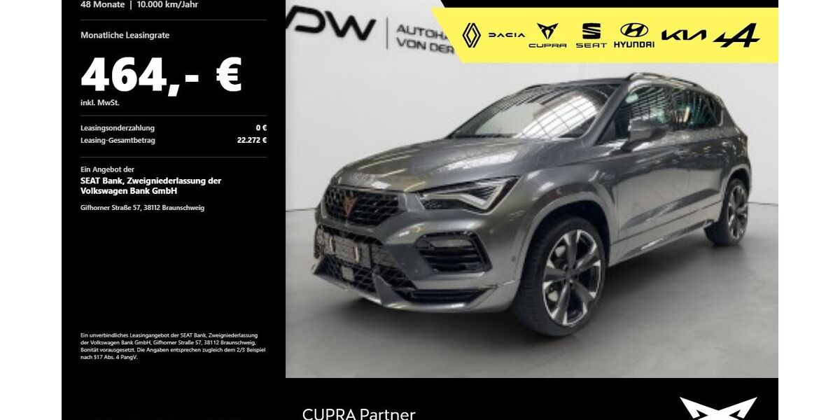 Cupra Ateca 24.500 km 29.780 &euro; Heilbronn 74076